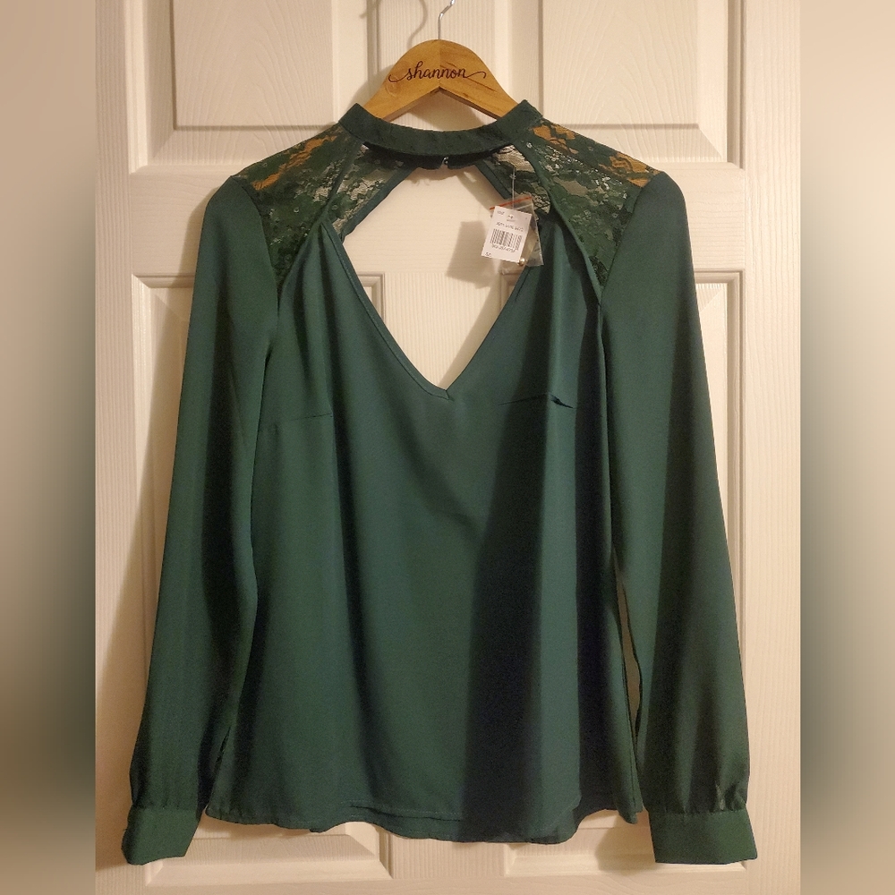 Green blouse